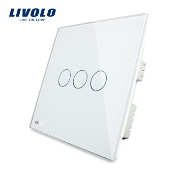 Livolo Новый тип домашней автоматизации сенсорный выключатель из закаленного стекла VL-C303I-61
